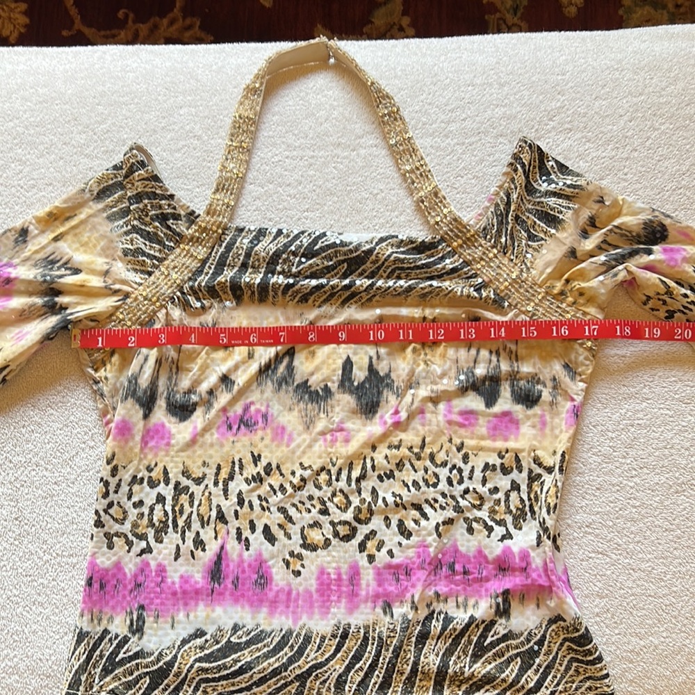 Joseph Ribkoff Animal Print Top - Picture 5 of 10